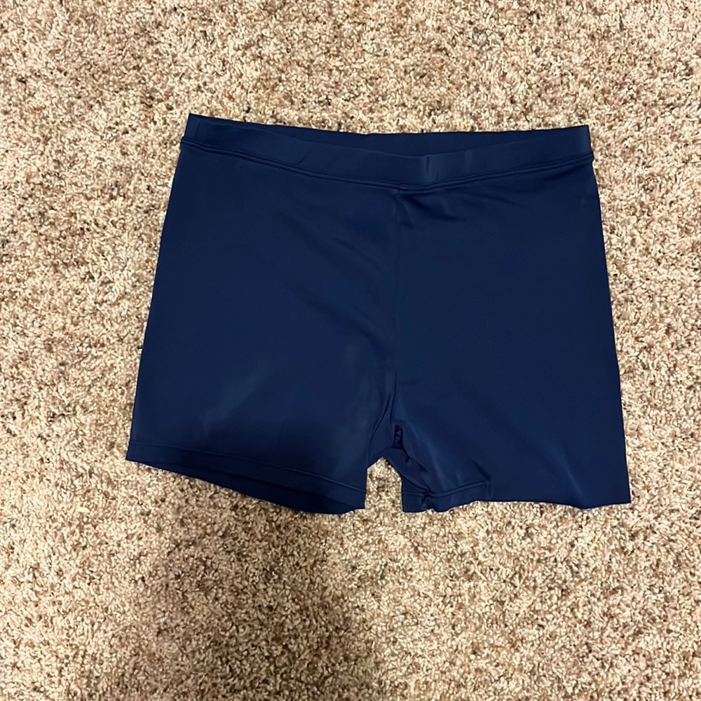 Navy Blue Spandex Shorts